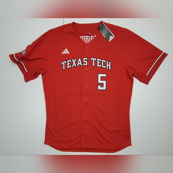 Adidas Texas Tech University Patrick Mahomes Baseball Jersey JP3739 Men Sz L New - Picture 1 of 9